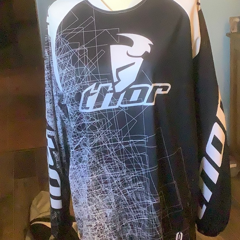 Dirtbike pants and jersey.